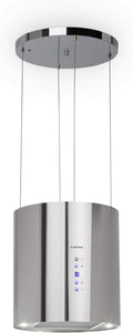 Klarstein campana extractora, 35 cm, 190 W, 590 m³/h, con iluminación LED, acero inoxidable