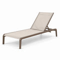 Tumbona de aluminio y textilene ajustable exterior