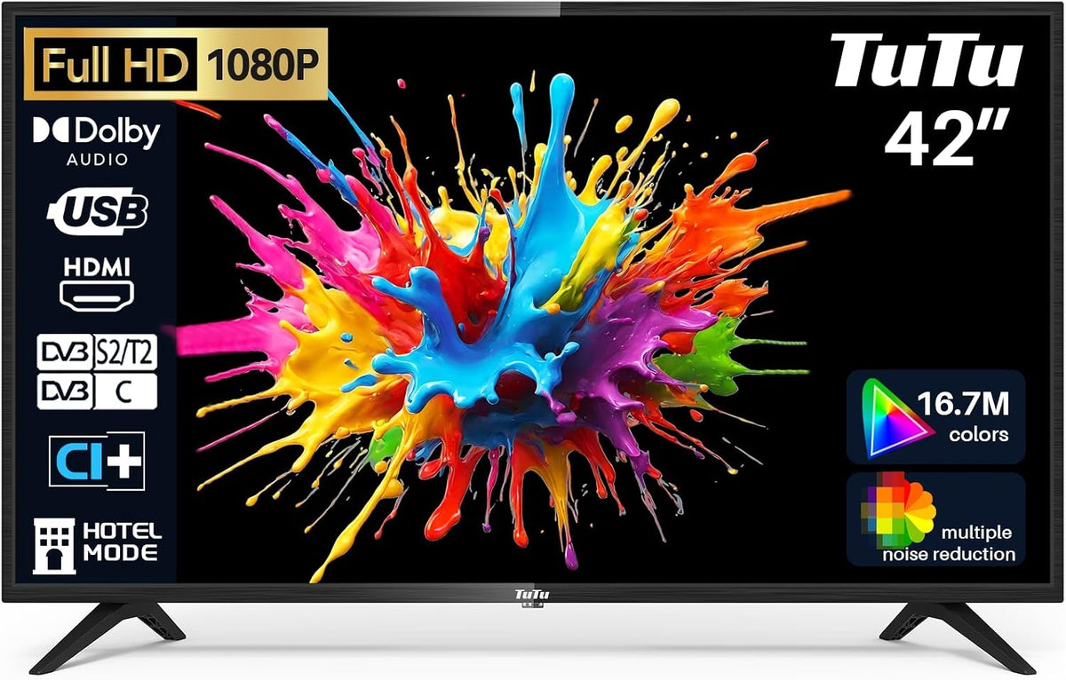 Smart TV DVB-T/T2-C-S/S2, 106 cm, con iluminación LED, TuTu