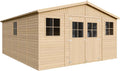 Cobertizo de jardín A246x418x522cm/20m2, madera, para el jardín, TIMBELA