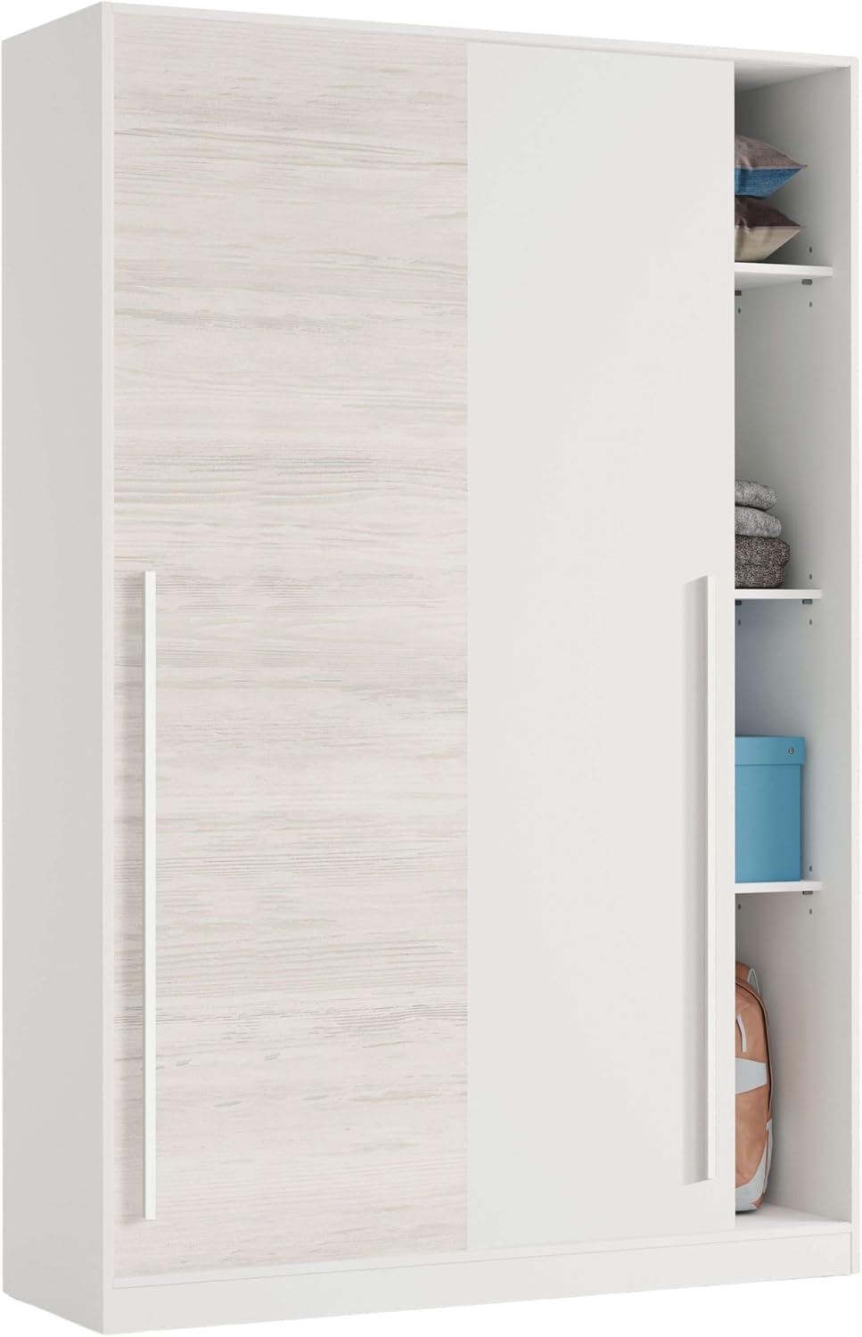 Armario, 120 cm, blanco, Habitdesign