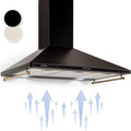 Klarstein campana extractora, 90 cm, 645 m³/h, aluminio, para la cocina
