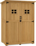 Armario, 127 × 59 × 168 cm, madera, para el jardín, para la terraza, M MCombo