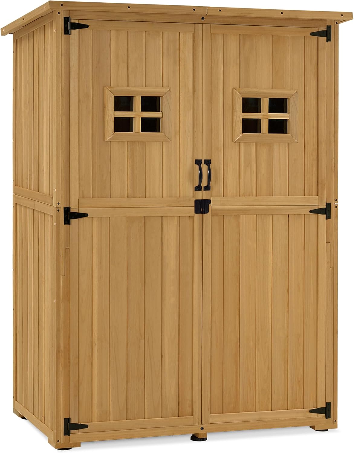 Armario, 127 × 59 × 168 cm, madera, para el jardín, para la terraza, M MCombo