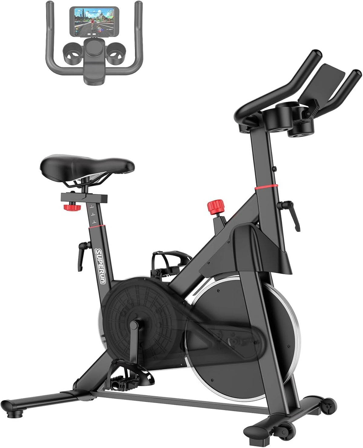 Bicicletas estáticas y de spinning, 136 kg, Superun