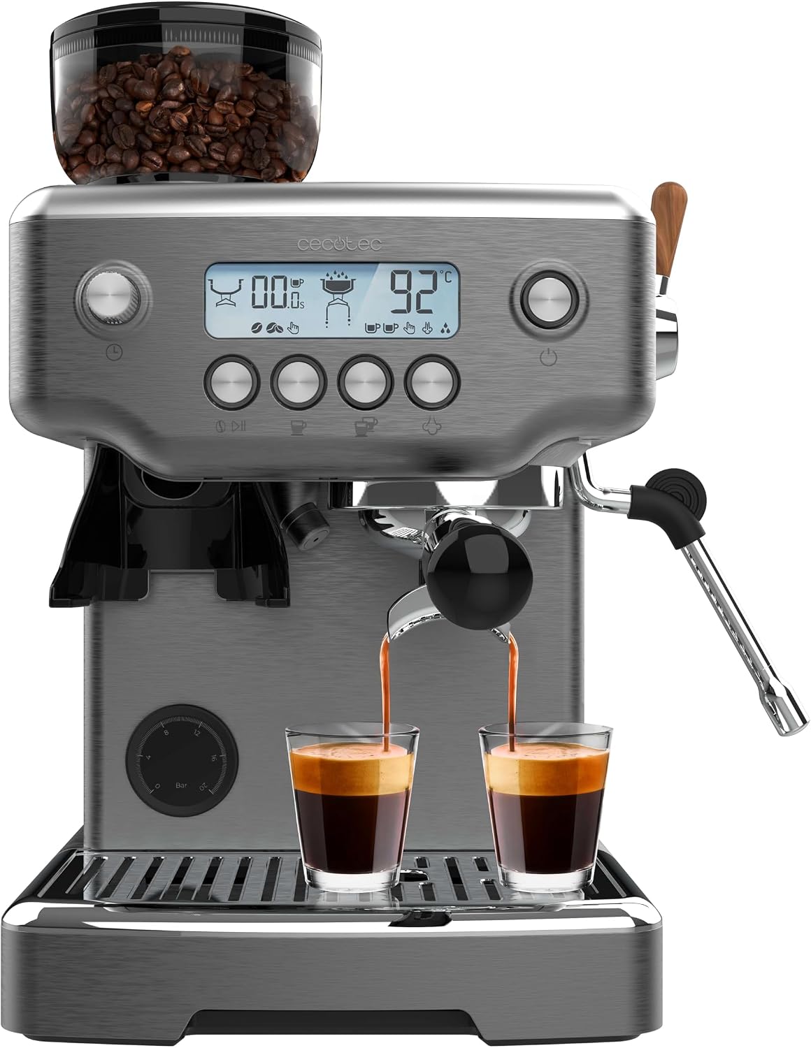 Cecotec 20Bares cafetera automática, 58 mm, 2200 W, 2,1 L
