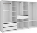 Vicco armario, 280 × 200 cm, blanco