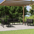 Conjuntos de muebles de jardín, aluminio, gris, para el jardín, para la terraza, ZEYUAN