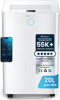 Deshumidificador, 20 L, 4 L, con WiFi, Pro Breeze