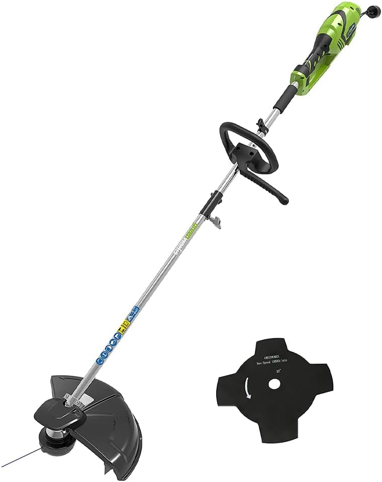 Cortabordes GST1246, 40 cm, 230 V, 1200 W, regulable, negro, Greenworks