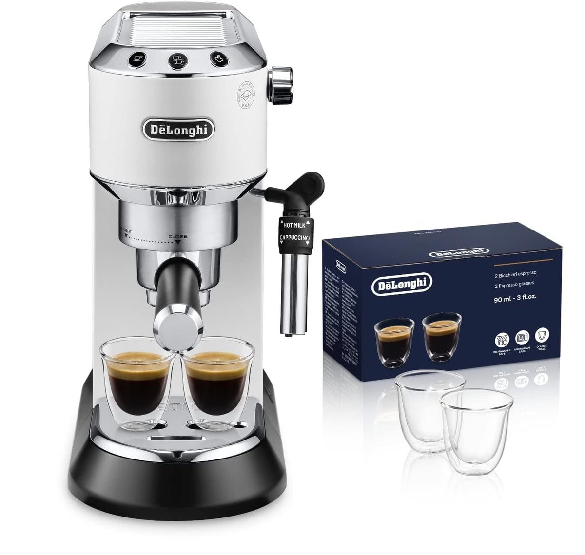 Cafetera automática EC685.W, acero inoxidable, blanco, De'Longhi