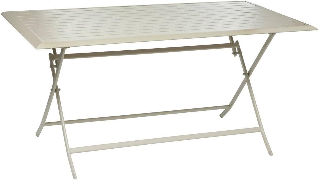 Mesa de jardín, plegable, aluminio, para el jardín, HESPERIDE