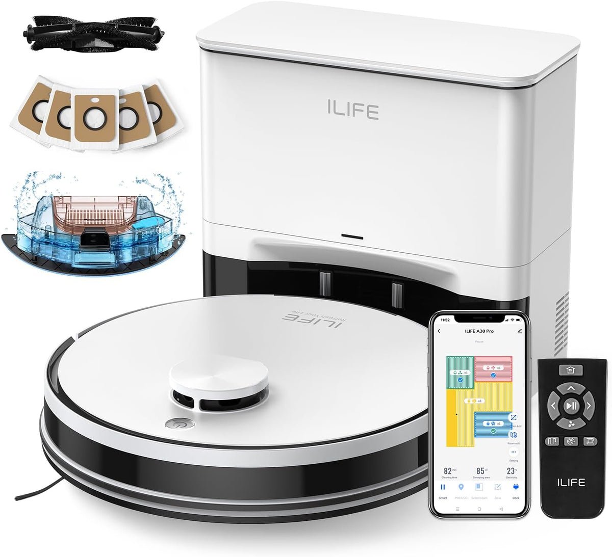 Aspirador A30, con WiFi, iLife