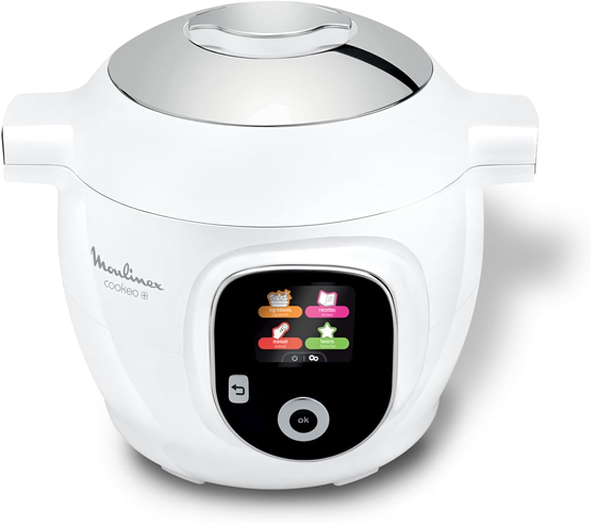 Ollas a presión eléctricas CE854110, 6 L, blanco, Moulinex