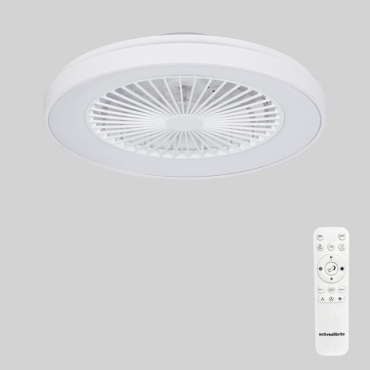 Aire acondicionado DC 20 W, 40 W, regulable, blanco, para el dormitorio, activeallbrite
