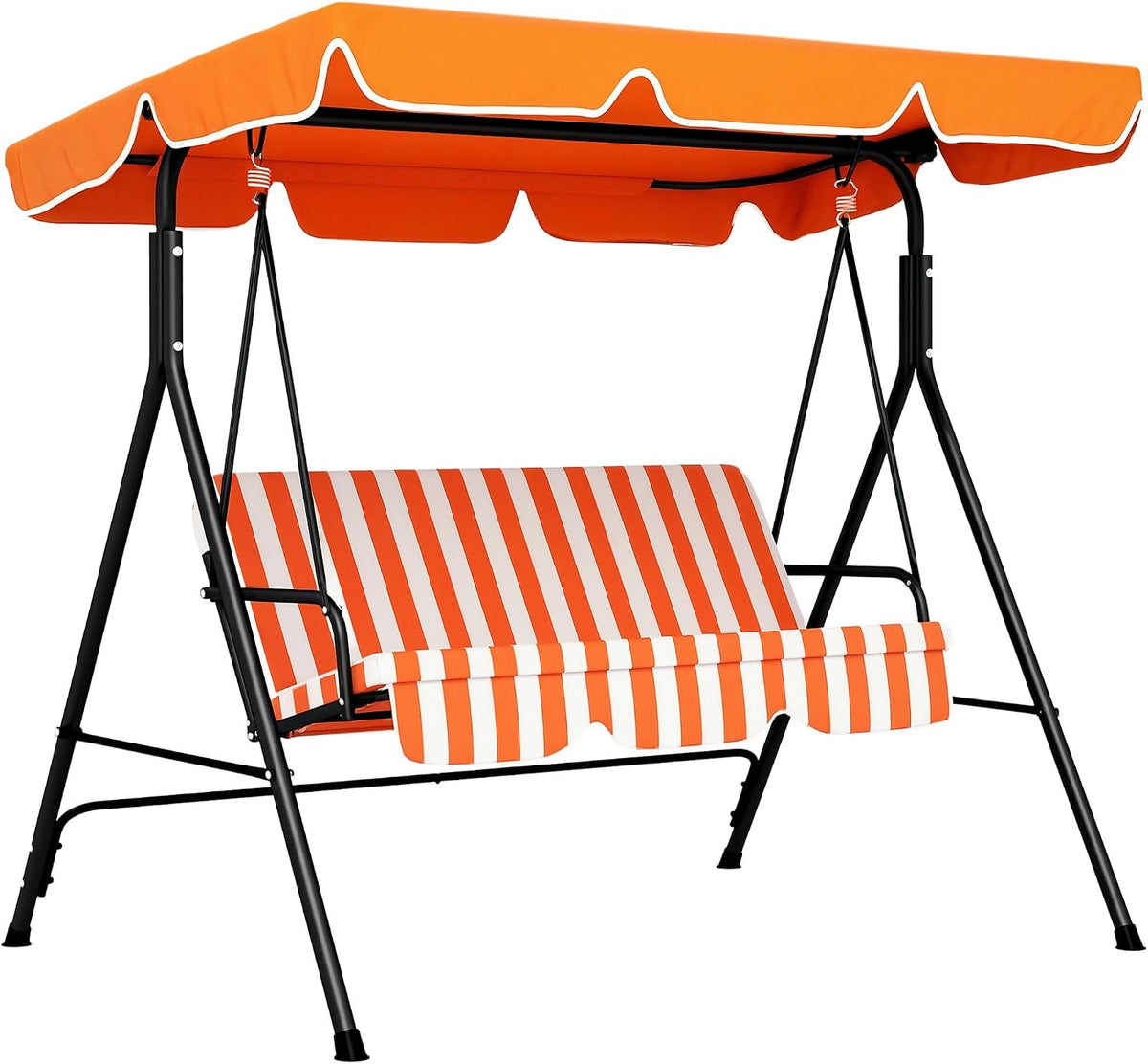 Outsunny columpio, 172 × 110 × 153 cm, 200 kg, regulable, acero, para el jardín, para la terraza