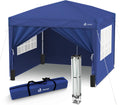Cenador de jardín, 3 × 3 m, plegable, azul, para el jardín, VOUNOT