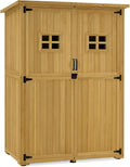 Cobertizo de jardín 0912D-F, 59 × 127 × 168 cm, madera, para el jardín, M MCombo