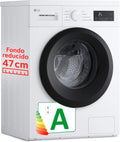 LG F4A10S8NWK.ABWQCES lavadora, 47 cm, 8 kg, con iluminación LED, blanco