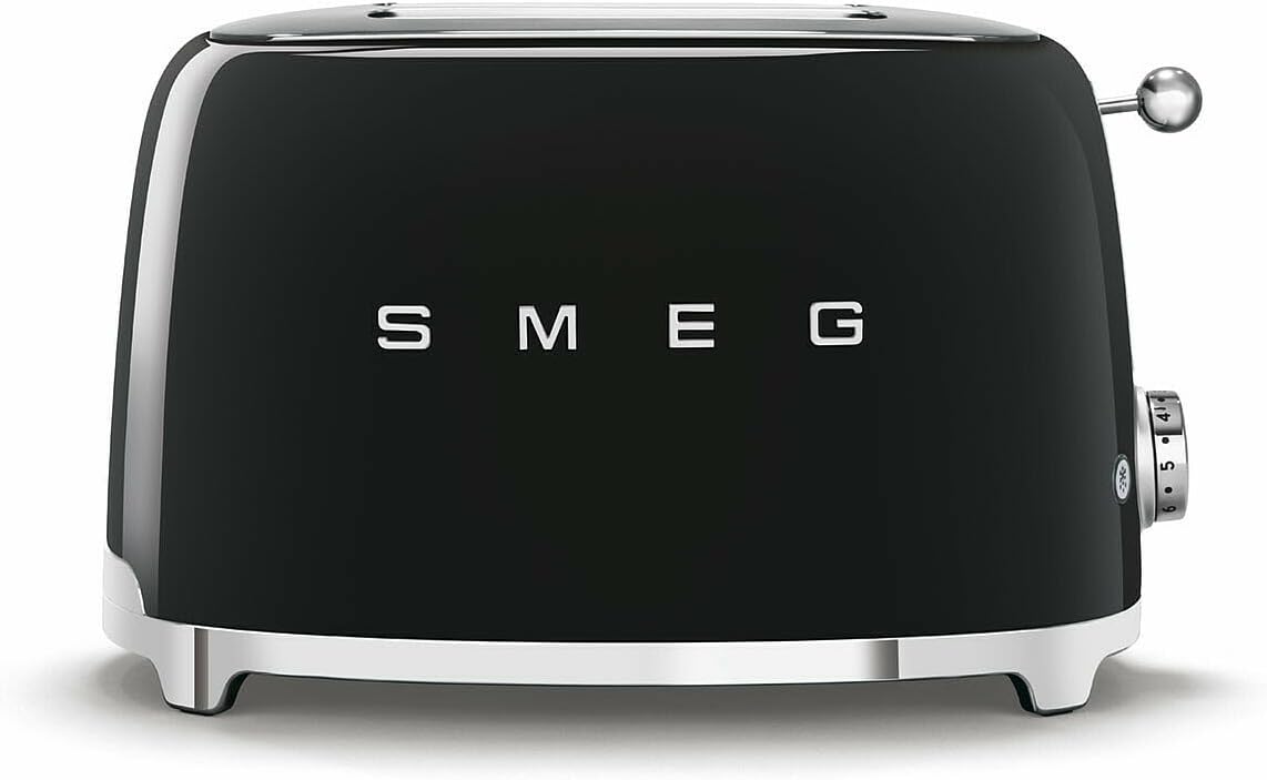 SMEG TSF01BLEU tostadora, 310 × 195 × 198 mm, 950 W, acero inoxidable, negro