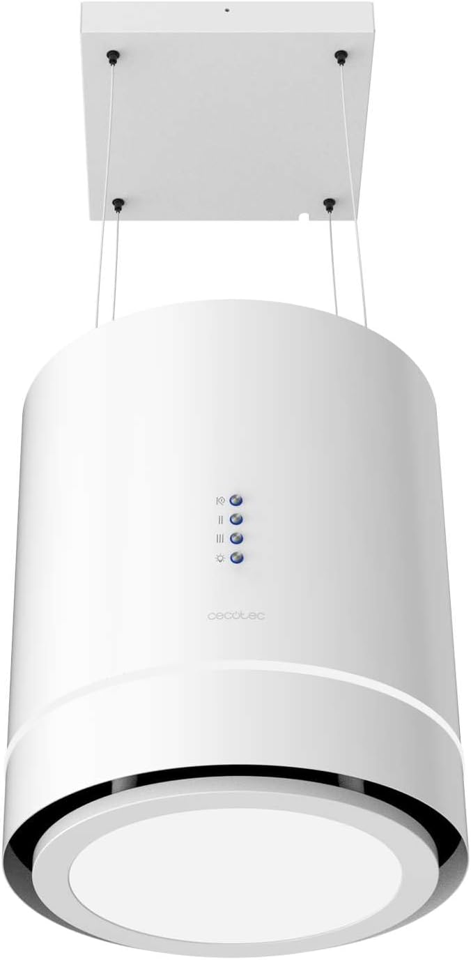 Cecotec campana extractora, 44 cm, 800 m³/h, 210 W, blanco