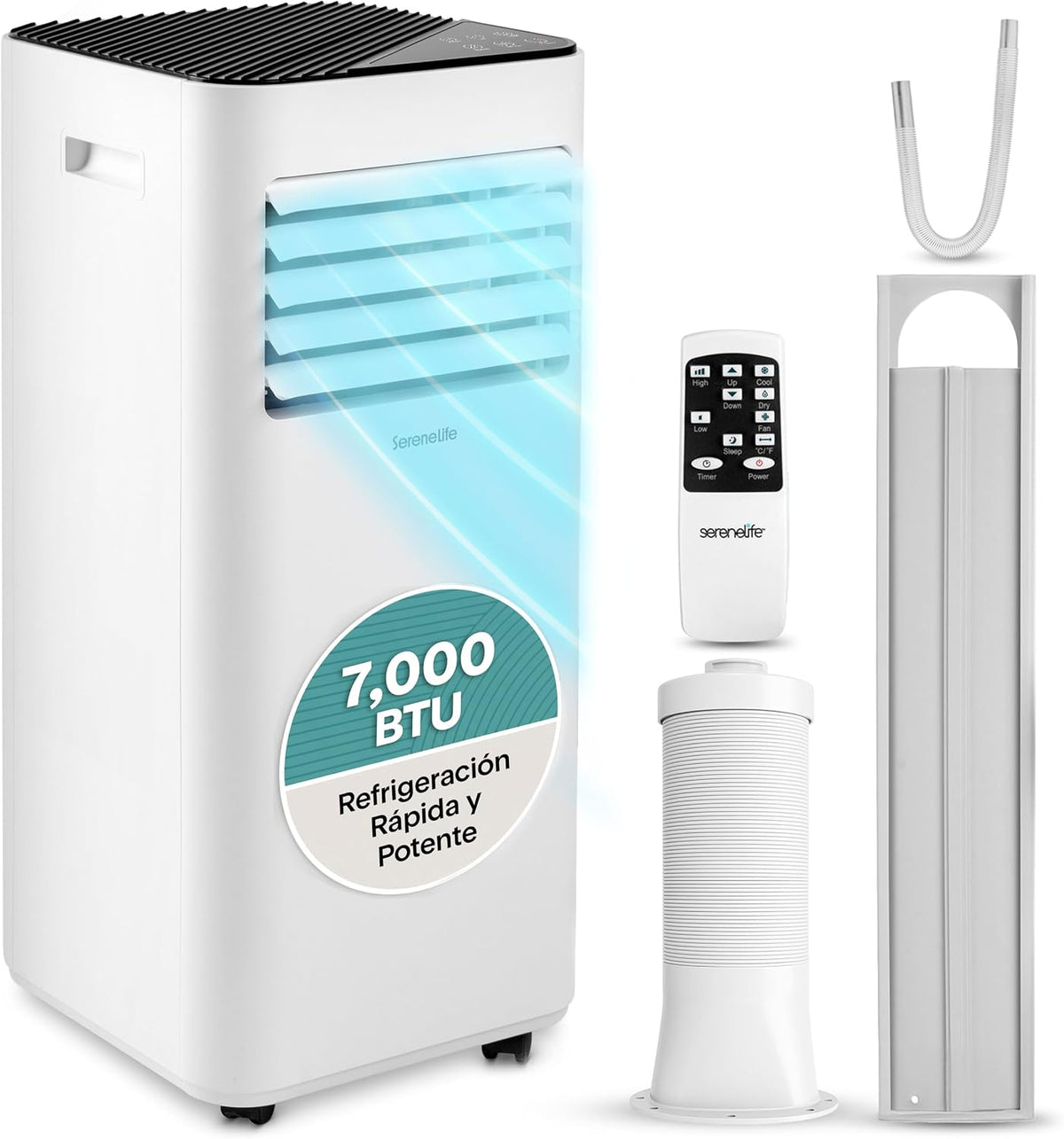 Deshumidificador, 7000 BTU, 54 dB, para la oficina, SereneLife