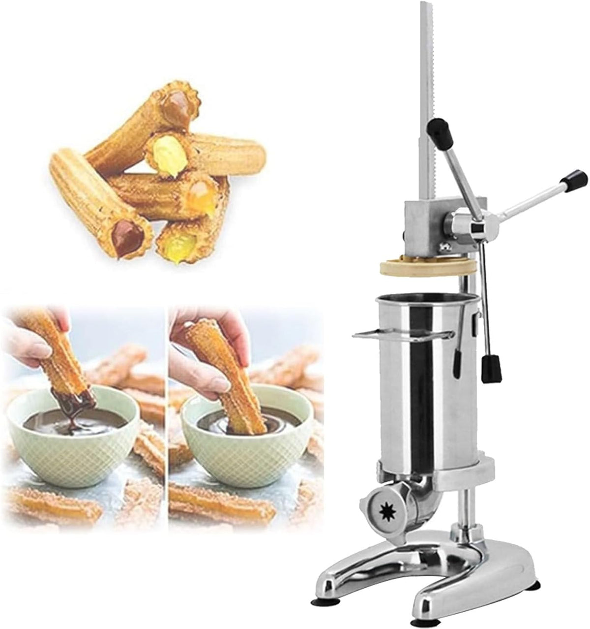 Máquinas para hacer donuts 2 L/3 L, 190 × 230 × 700 mm