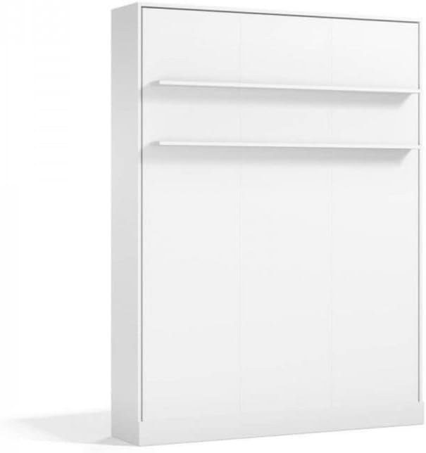 Cama, 135 × 200 cm, blanco, MUEMUE
