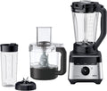 Braun Smoothie2Go batidora, 1400 W, 2 L, 1,65 L, 600 ml, negro
