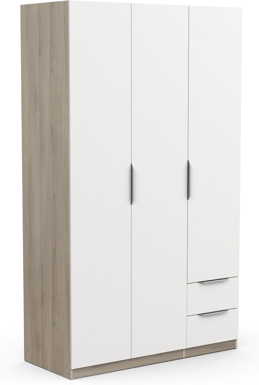 Armario, 119,4 × 51,1 × 203 cm, con cajones, blanco, Demeyere