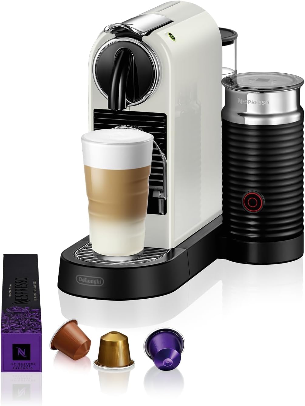 Cafetera EN267.WAE, 1710 W, 1 L, plástico, blanco, Nespresso