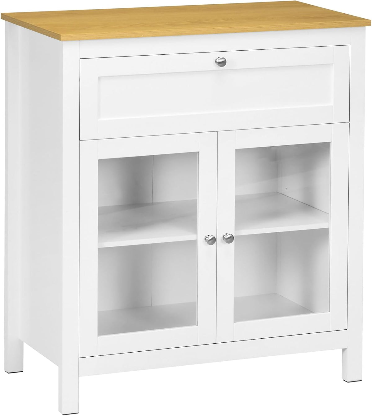 HOMCOM armario, 80 × 40 × 90 cm, blanco, para la cocina