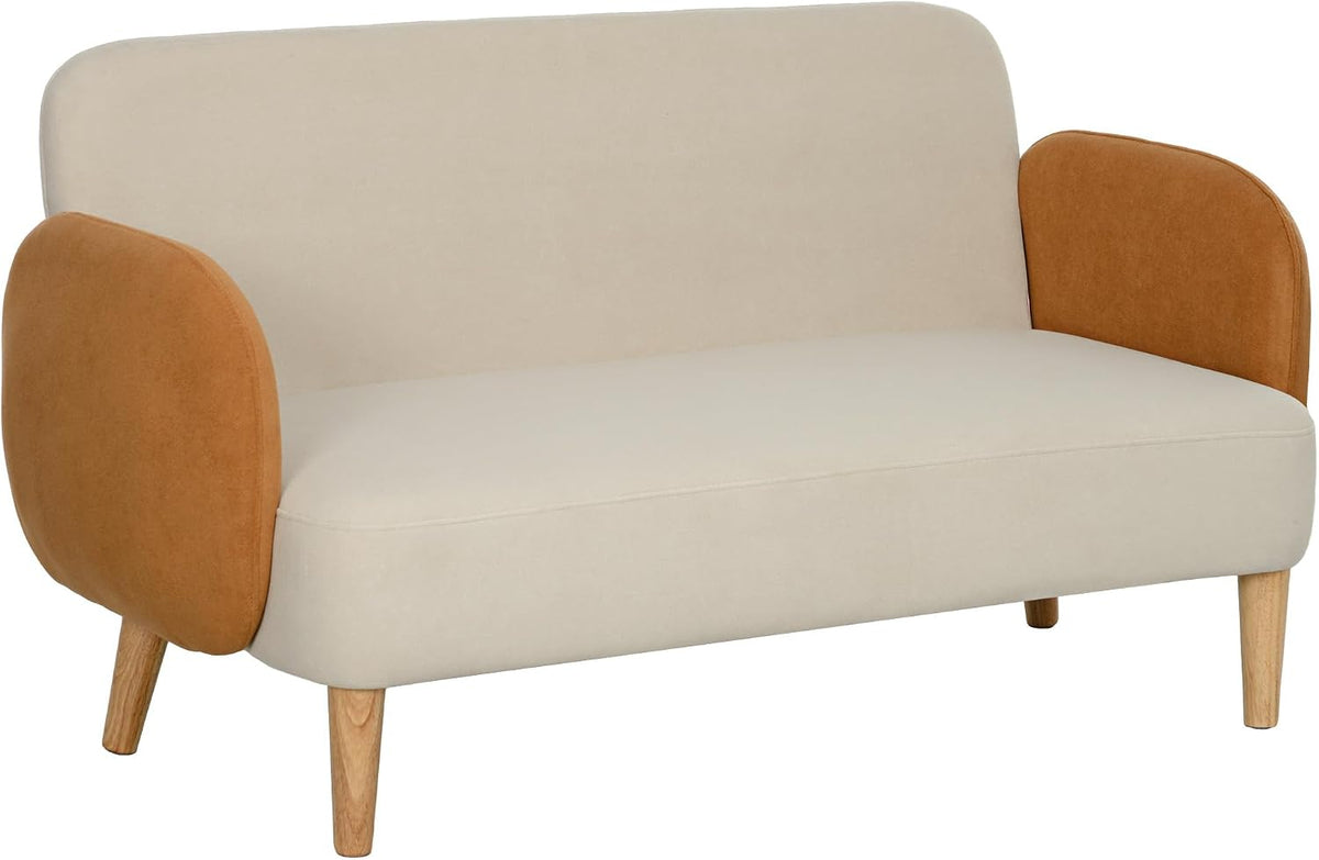 HOMCOM sofá, 130 × 74 × 76 cm, 240 kg, madera, para la oficina, para el dormitorio