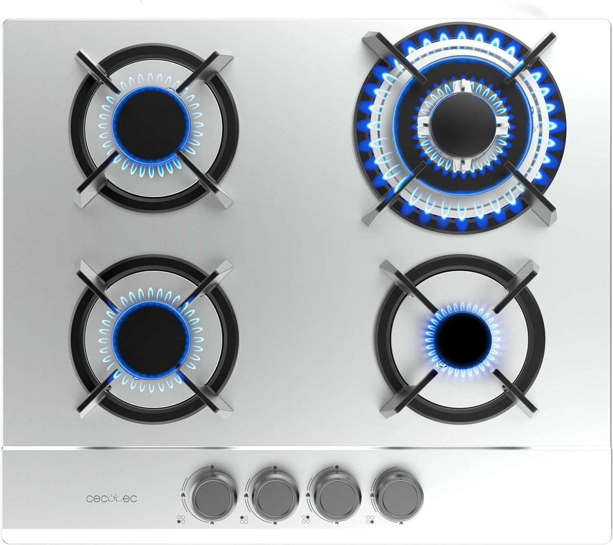 Cecotec 4200S placa de inducción, 8000 W, acero inoxidable