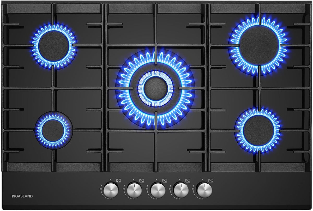 Placa de inducción GH2805BG1FC, 76 cm, 10400 W, vidrio, negro, para la cocina, GASLAND