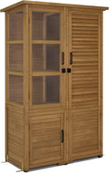 Cobertizo de jardín 0130D, 55 × 110 × 175 cm, madera, para el jardín, para la terraza, M MCombo